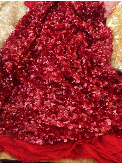 Пайетка на шифоне, ширина 1.1 м №4